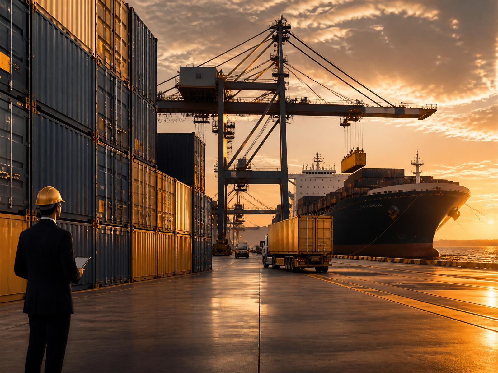 Modern logistics warehouse